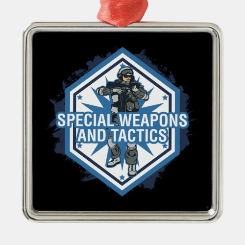 Special Weapons And Tactics Metal Ornament