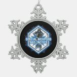 Special Weapons And Tactics Snowflake Pewter Christmas Ornament at Zazzle