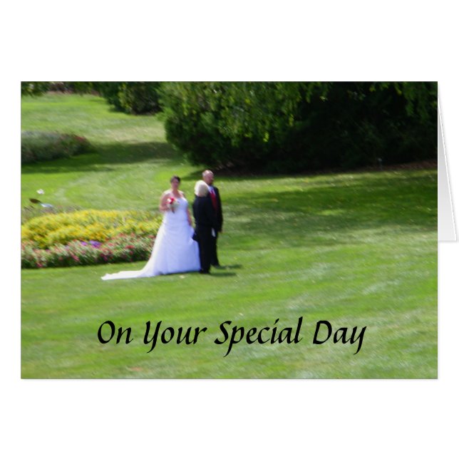 SPECIAL WEDDING DAY CARDS (Front Horizontal)