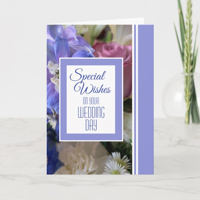 Special Wedding day wishes greeting card (Front)