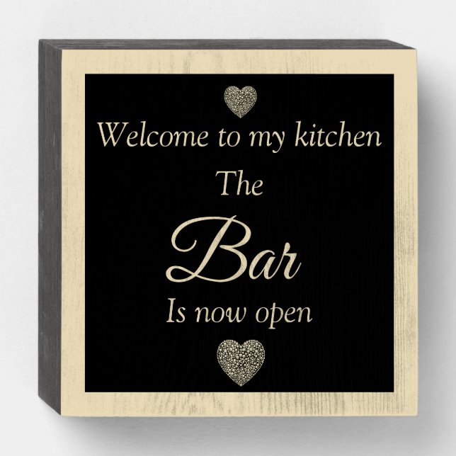 Special welcome to my kitchen wall art box (Front Horizontal)