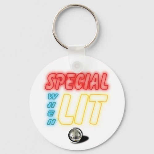 Special When Lit Pinball Key Chain