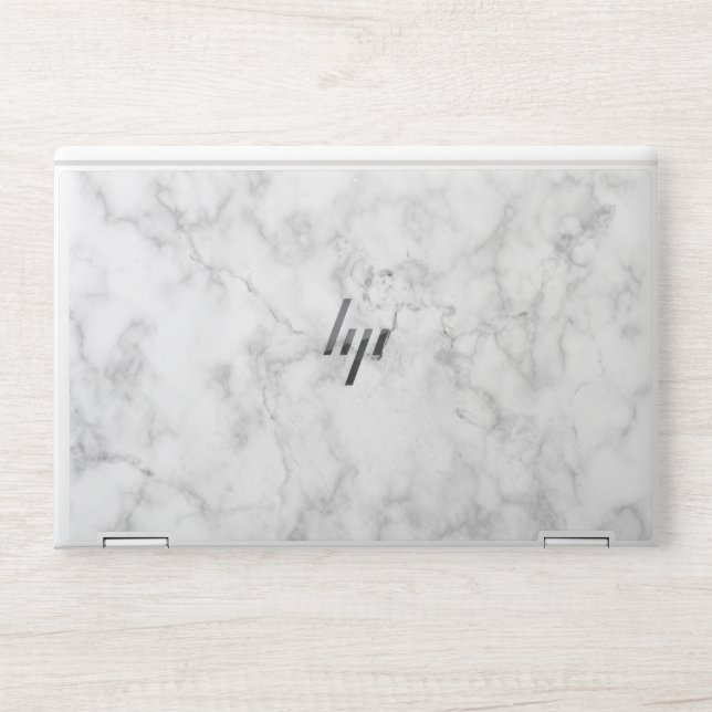 Special White Marble Stone HP Laptop Skin (Front)