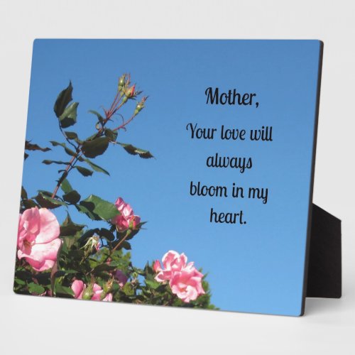 Special words for a loving Mother Plaque