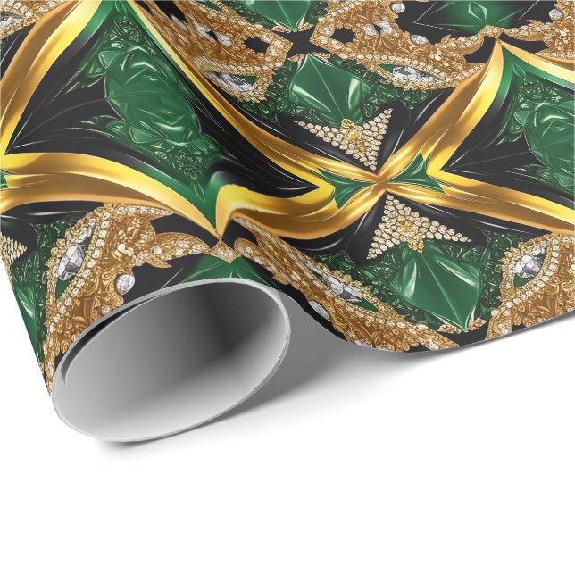 Special wrapping paper with Jamaican Colors (Roll Corner)