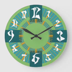 SPECIAL YOUNG NUMBERS LEX by Masanser  Large Clock