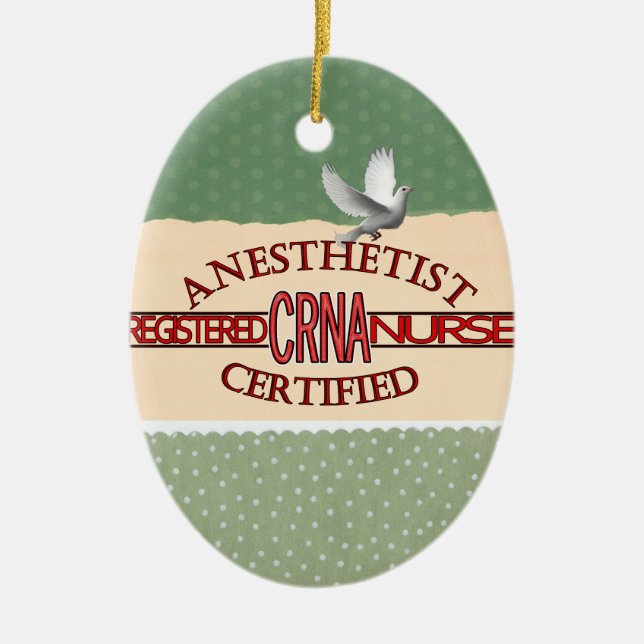 SPECIALIST CRNA LOGO CERAMIC ORNAMENT (Front)