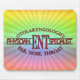 SPECIALIST ENT Otolaryngology Ear Nose Throat LOGO Mouse Pad