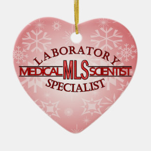 SPECIALIST LAB MLS MEDICAL LABORATORY SCIENTIST CERAMIC ORNAMENT