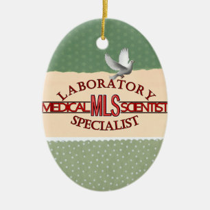 SPECIALIST LAB MLS MEDICAL LABORATORY SCIENTIST CERAMIC ORNAMENT