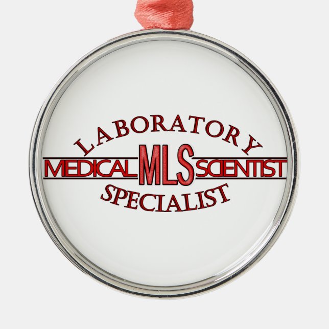 SPECIALIST LAB MLS MEDICAL LABORATORY SCIENTIST METAL ORNAMENT (Front)