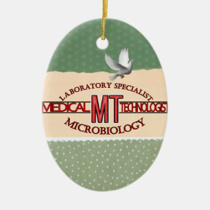 SPECIALIST LAB MT MICROBIOLOGY MEDICAL TECH CERAMIC ORNAMENT