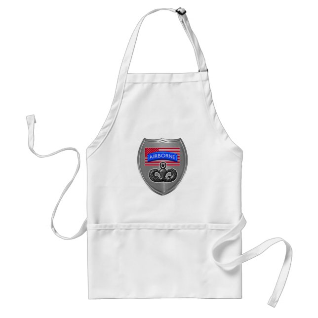 Specially Designed Airborne Logo BBQ Master Adult Apron (Front)