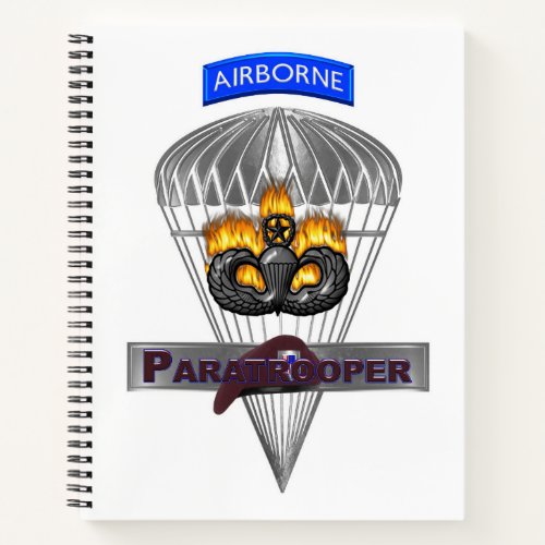 Specially Designed Airborne Paratrooper Notebook