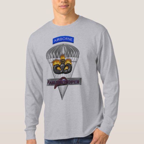 Specially Designed Airborne Paratrooper T_Shirt