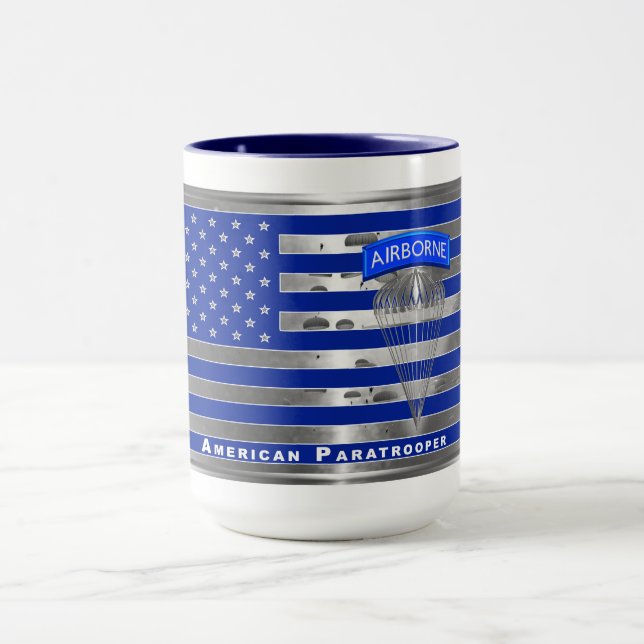Specially Designed American Paratrooper Flag Mug (Center)