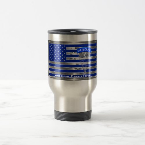 Specially Designed American Paratrooper Flag Travel Mug