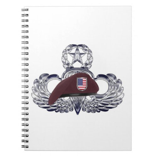 Specially Designed Beret on Airborne Wings s Notebook