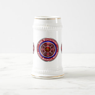 Specially Designed Commemorative Fire Department Beer Stein