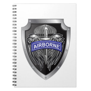 Specially Designed Winged Airborne Shield Notebook