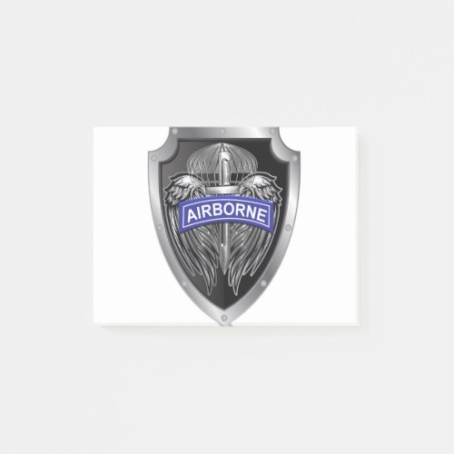 Specially Designed Winged Airborne Shield Post_it Notes