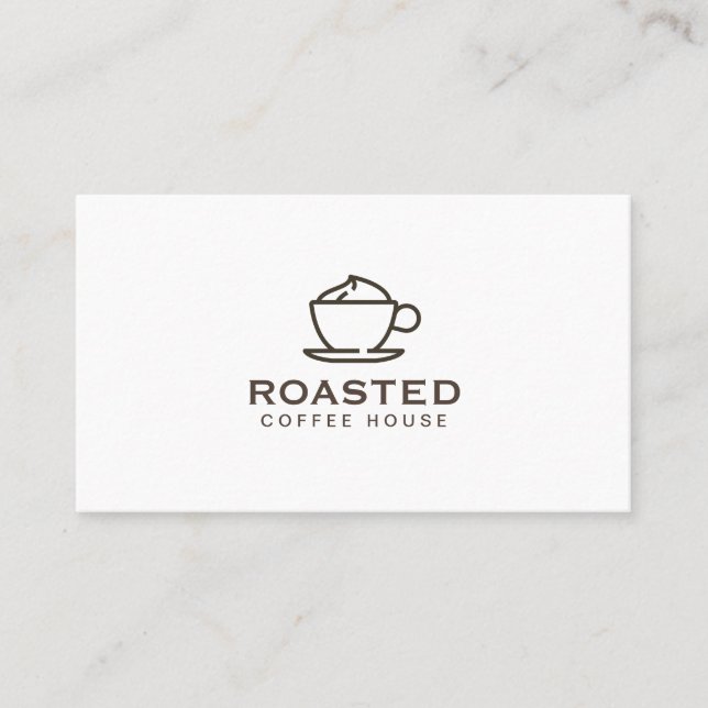 Specialty Coffee Drink Business Card (Front)