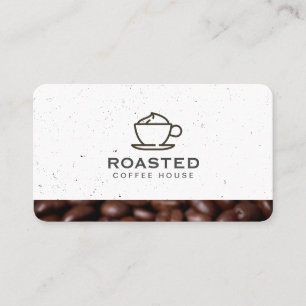 Specialty Coffee Drink / Coffee Beans / Speckled Business Card