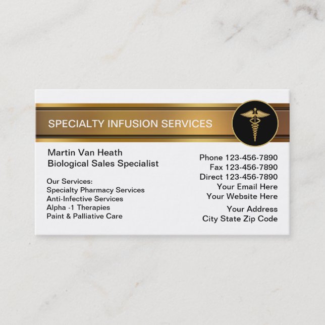 Specialty Infusion Therapy Business Cards (Front)
