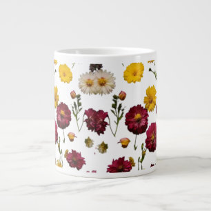 Specialty Jumbo Mug: Floral Explosion Design Giant Coffee Mug