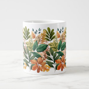 Specialty Jumbo Mug - Leaves and Nature Patterns