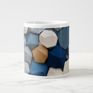 Specialty Jumbo Mug with Minimalist Geometric