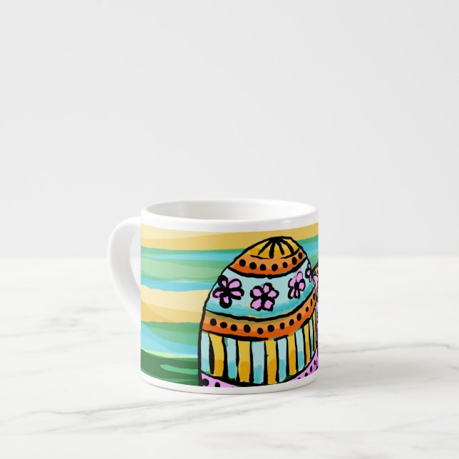Specialty Mug 3 Sizes, Painted Easter Eggs (Front Left)