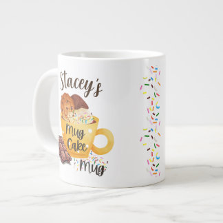 Specialty Mug, Personalizable Name, "Mug Cake Mug" Giant Coffee Mug