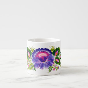 Specialty Mug with Ukrainian floral design