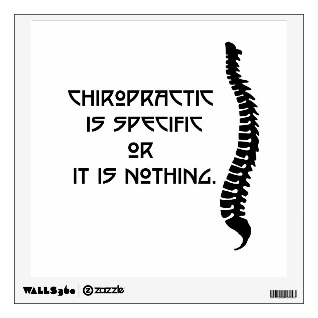 Specific Chiropractic Repositionable Wall Decal (Front)