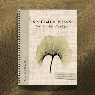 Specimen Press Vol. II: Ginkgo Biloba Linen Notebook