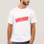 Specimen T-shirt at Zazzle