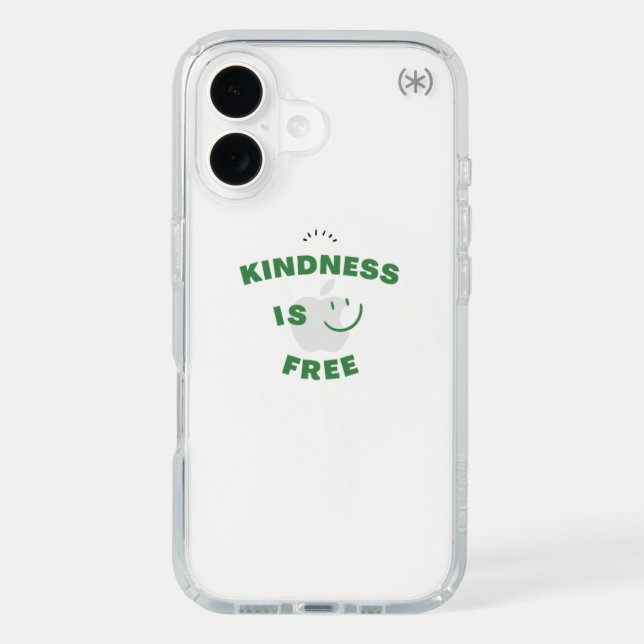 Speck Apple iPhone 16 Presidio Perfect-Clear Case (Front)
