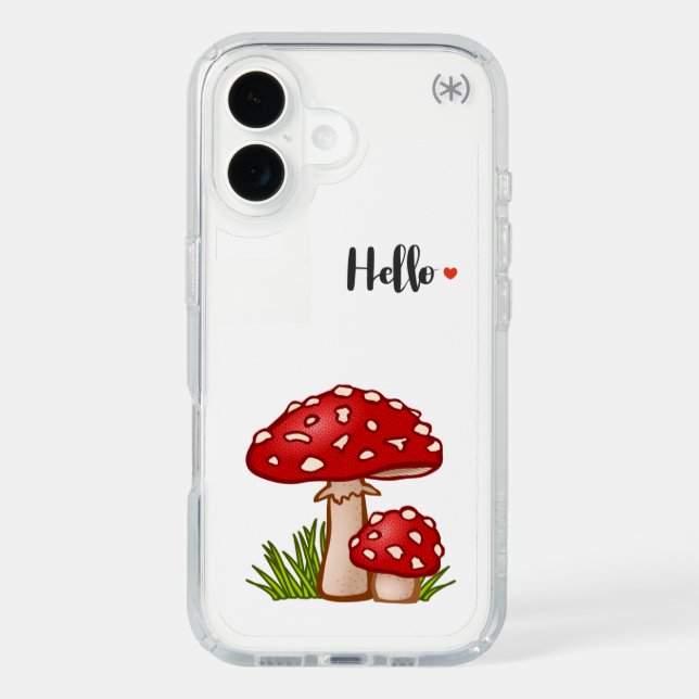 Speck Apple iPhone 16 Presidio Perfect-Clear Case (Front)