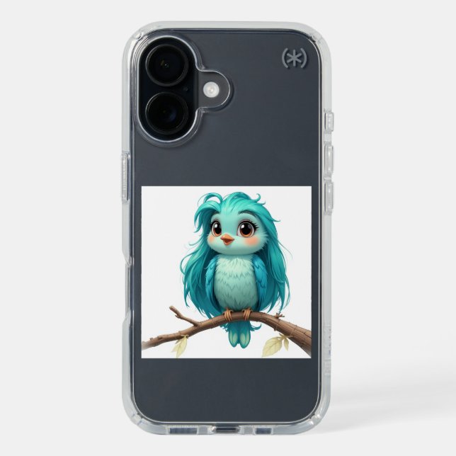 Speck Apple iPhone 16 Presidio Perfect-Clear Speck iPhone Case (Front (Black))