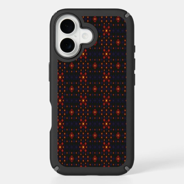 Speck Case Elegant Dark Red Geometric Pattern iPho (Front)