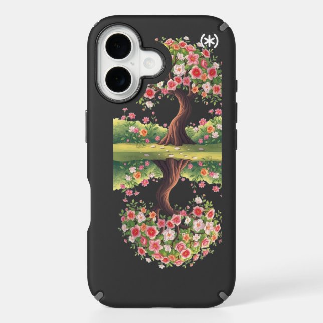 Speck Case for iphone 16 Big Flower Tree (Front)
