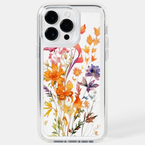 Speck iPhone 14 Plus Perfect_ClearWildflower  Speck iPhone 14 Pro Max Case