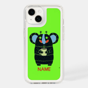 SPECK IPHONE CASE HAPPY MONSTER CUSTOM NAME