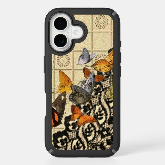 SPECK IPHONE CASE WILLIAM MORRIS AND ANTIQUE LACE (Front)