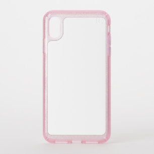 Speck Presidio Clear + Pink Glitter iPhone XS Max  Case