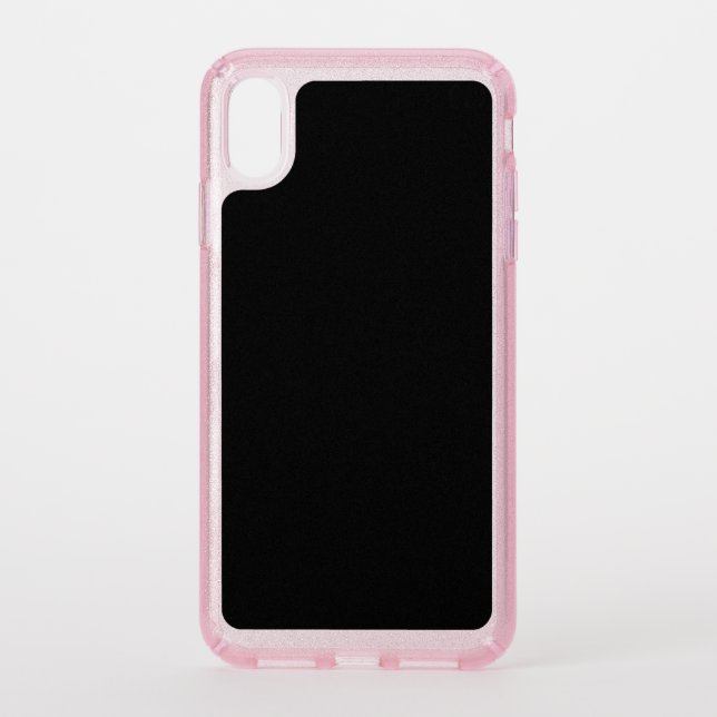 Speck Presidio Clear + Pink Glitter iPhone XS Max  Case (Front)