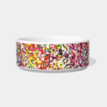 Speckle Of Colors Ceramic Pet Bowl at Zazzle
