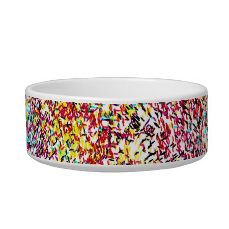 Speckle Of Colors Ceramic Pet Bowl