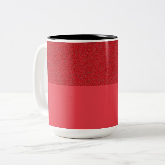 Speckle-Top Tomato Red Coffee Mug – Customizable (Front Left)